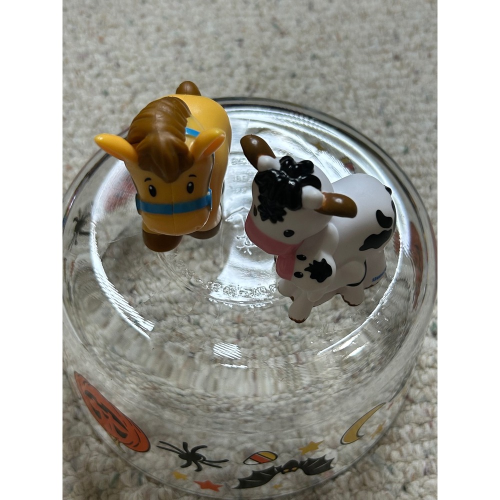 Fisher Price Little People Farm Animal Figures Horse GFL21 Cow DWC31 Mattel